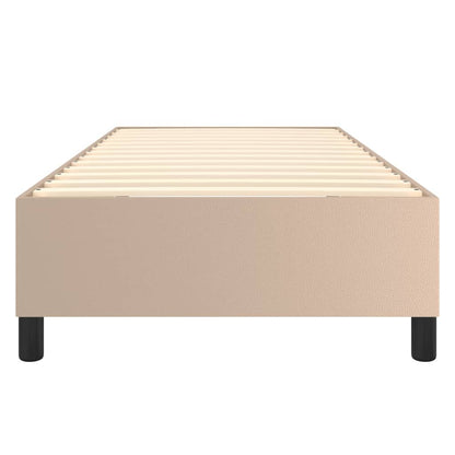 Boxspringbettgestell Cappuccino-Braun 90x200 cm Kunstleder