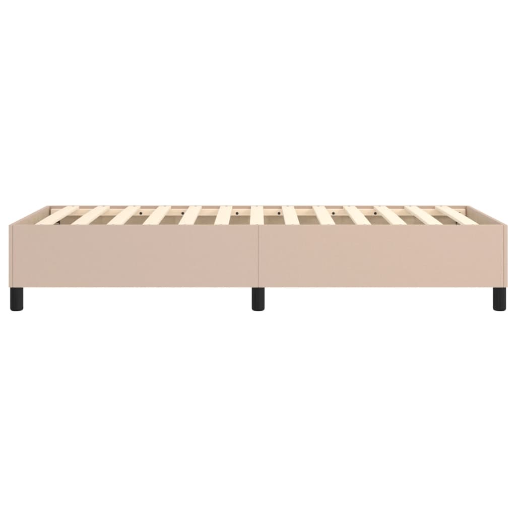 Boxspringbettgestell Cappuccino-Braun 90x200 cm Kunstleder