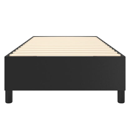 Boxspringbettgestell Schwarz 100x200 cm Kunstleder