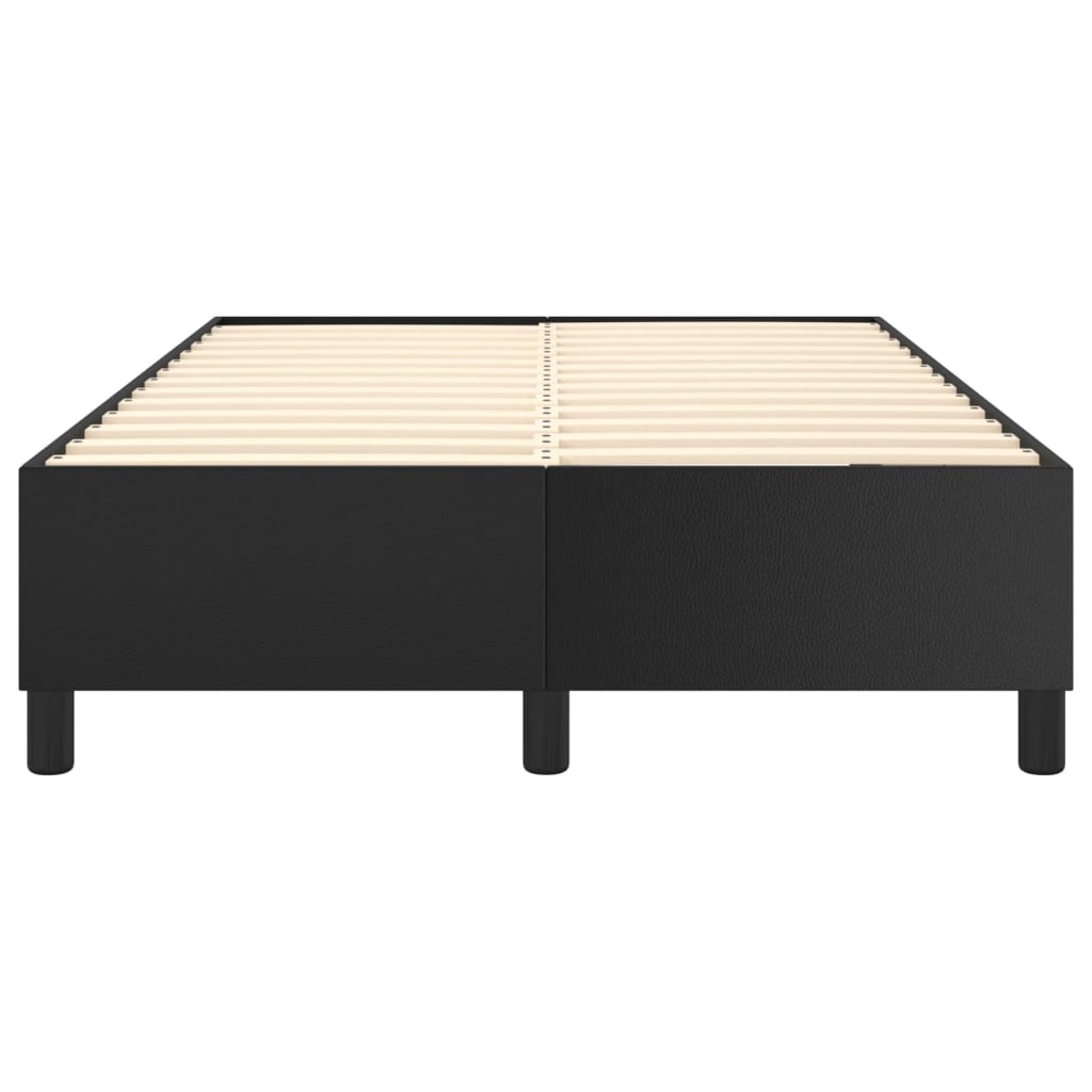 Boxspringbettgestell Schwarz 120x200 cm Kunstleder