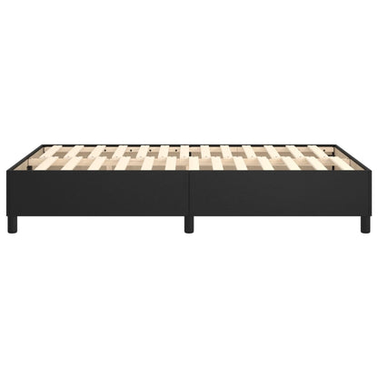 Boxspringbettgestell Schwarz 120x200 cm Kunstleder