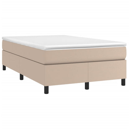 Boxspringbettgestell Cappuccino-Braun 120x200 cm Kunstleder