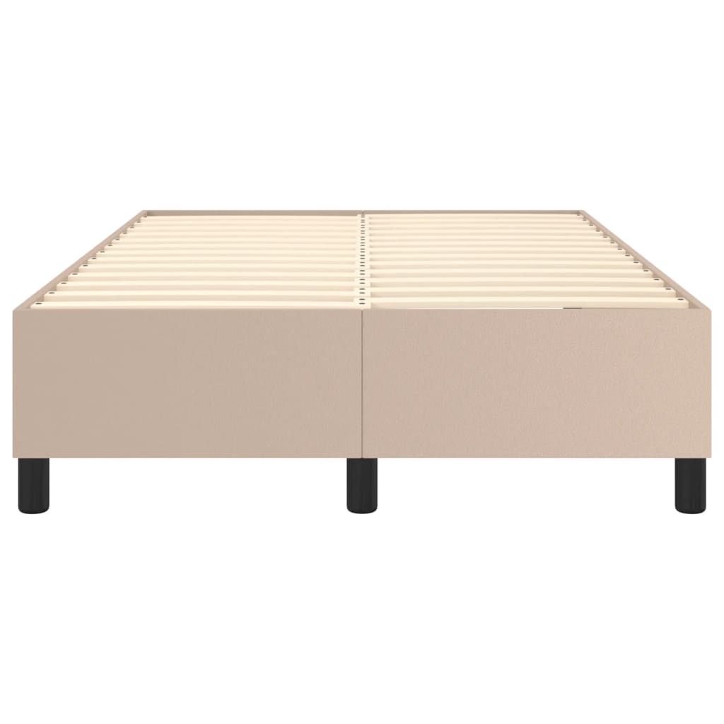 Boxspringbettgestell Cappuccino-Braun 120x200 cm Kunstleder