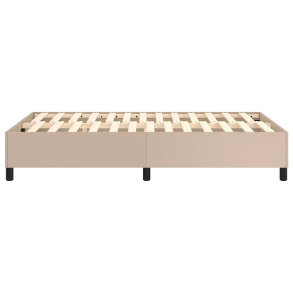 Boxspringbettgestell Cappuccino-Braun 120x200 cm Kunstleder