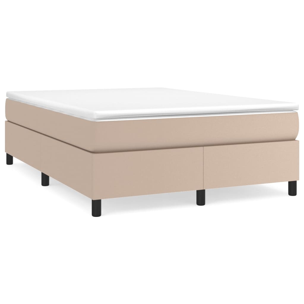 Boxspringbettgestell Cappuccino-Braun 140x190 cm Kunstleder