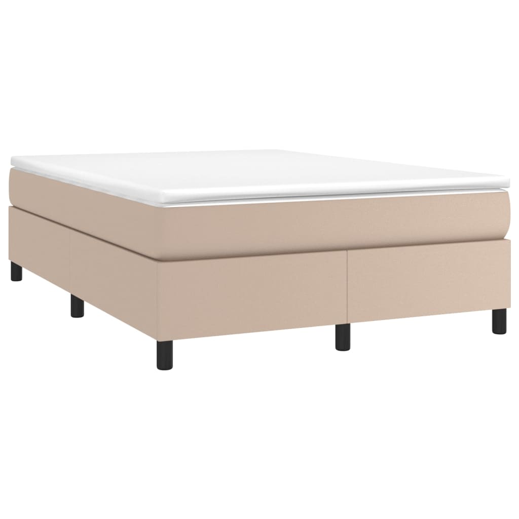 Boxspringbettgestell Cappuccino-Braun 140x190 cm Kunstleder