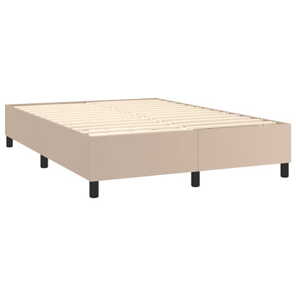 Boxspringbettgestell Cappuccino-Braun 140x190 cm Kunstleder