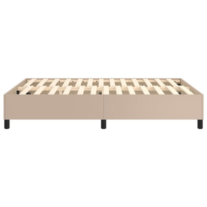 Boxspringbettgestell Cappuccino-Braun 140x190 cm Kunstleder