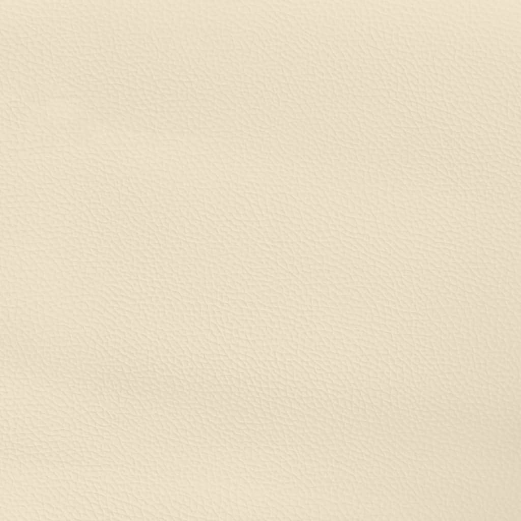 Boxspringbettgestell Creme 140x200 cm Kunstleder