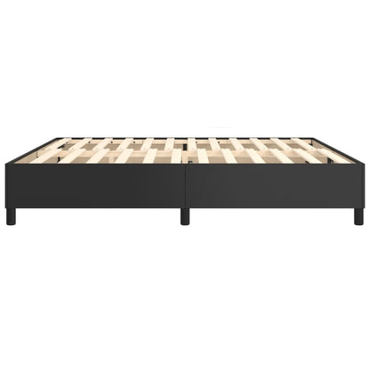 Boxspringbettgestell Schwarz 200x200 cm Kunstleder