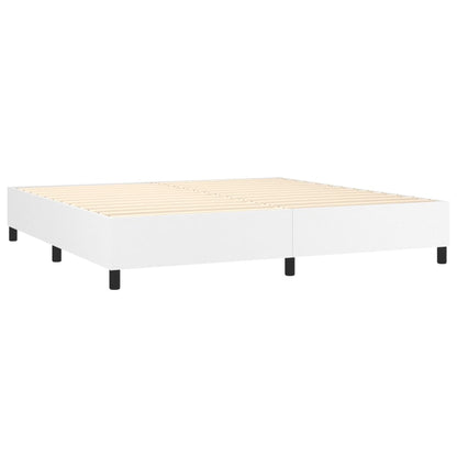 Boxspringbettgestell Weiß 200x200 cm Kunstleder