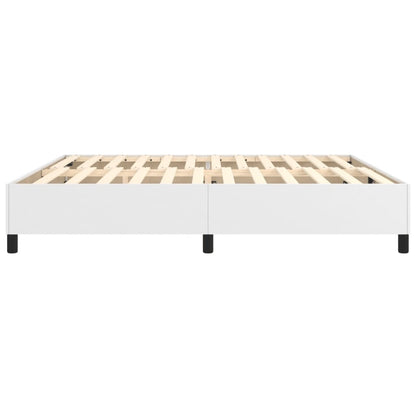 Boxspringbettgestell Weiß 200x200 cm Kunstleder
