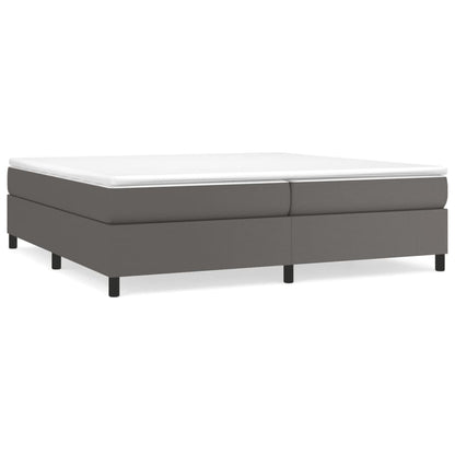 Boxspringbettgestell Grau 200x200 cm Kunstleder