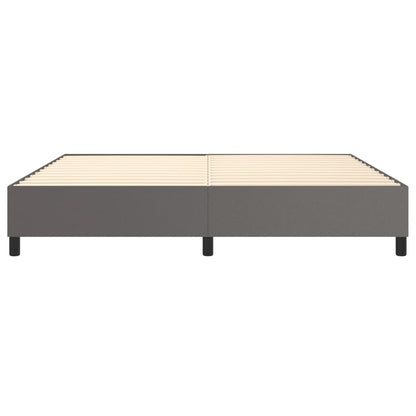 Boxspringbettgestell Grau 200x200 cm Kunstleder