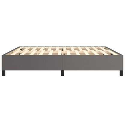 Boxspringbettgestell Grau 200x200 cm Kunstleder