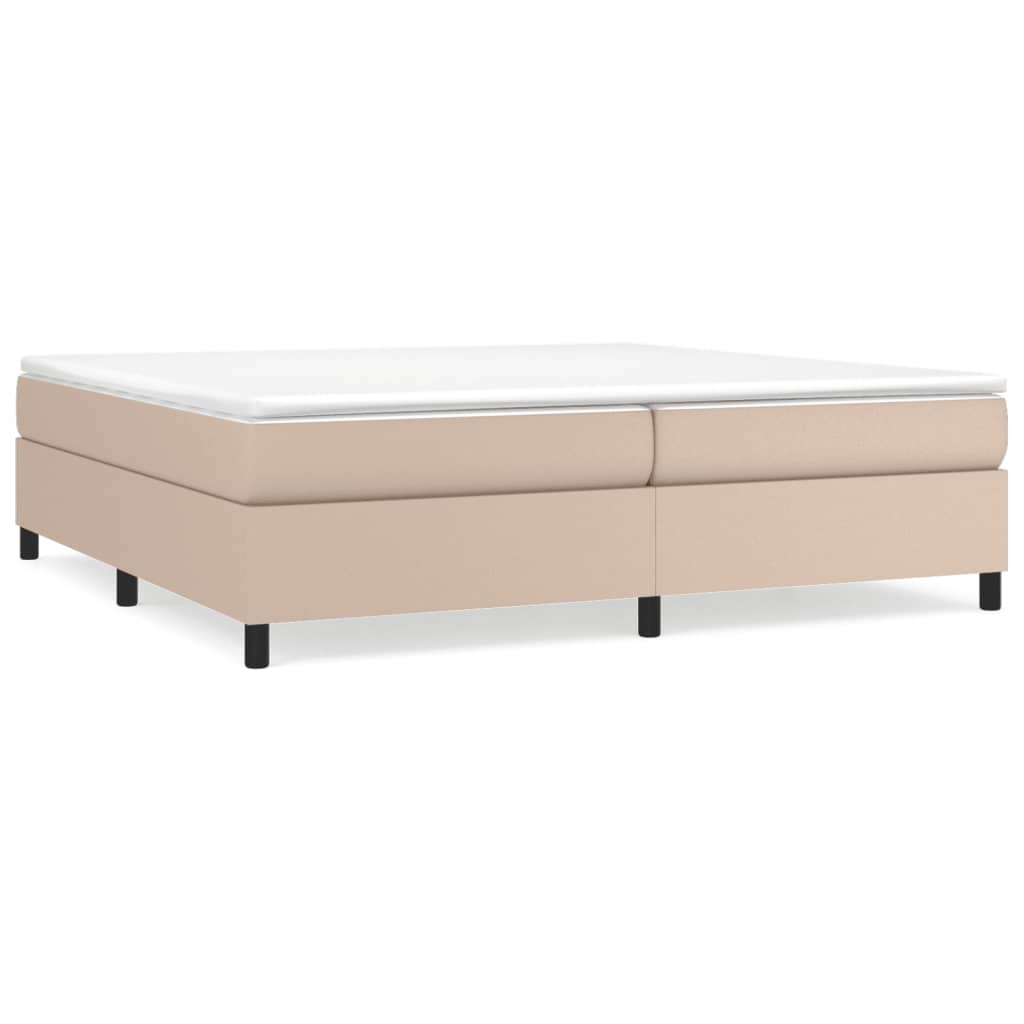 Boxspringbettgestell Cappuccino-Braun 200x200 cm Kunstleder