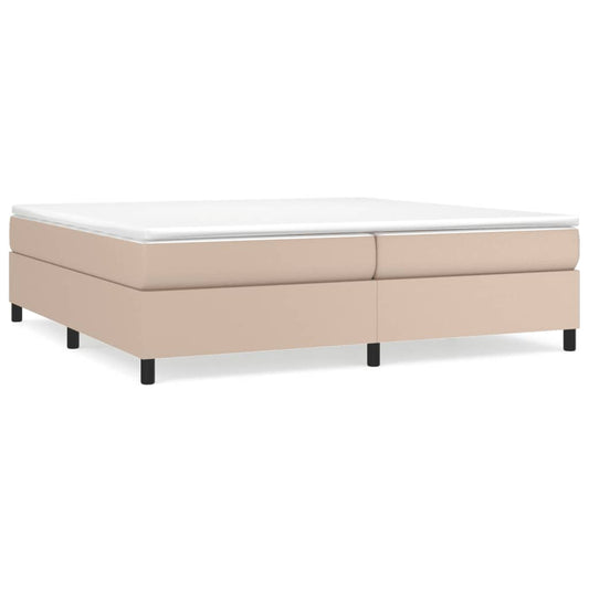 Boxspringbettgestell Cappuccino-Braun 200x200 cm Kunstleder