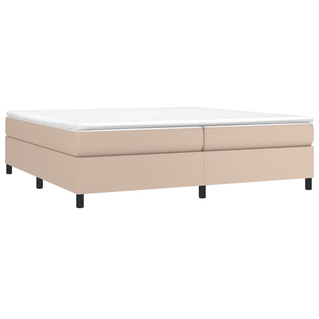 Boxspringbettgestell Cappuccino-Braun 200x200 cm Kunstleder