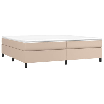 Boxspringbettgestell Cappuccino-Braun 200x200 cm Kunstleder