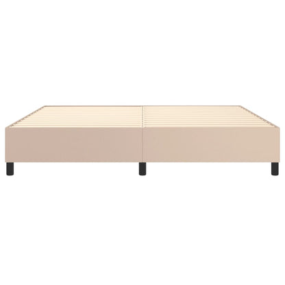 Boxspringbettgestell Cappuccino-Braun 200x200 cm Kunstleder