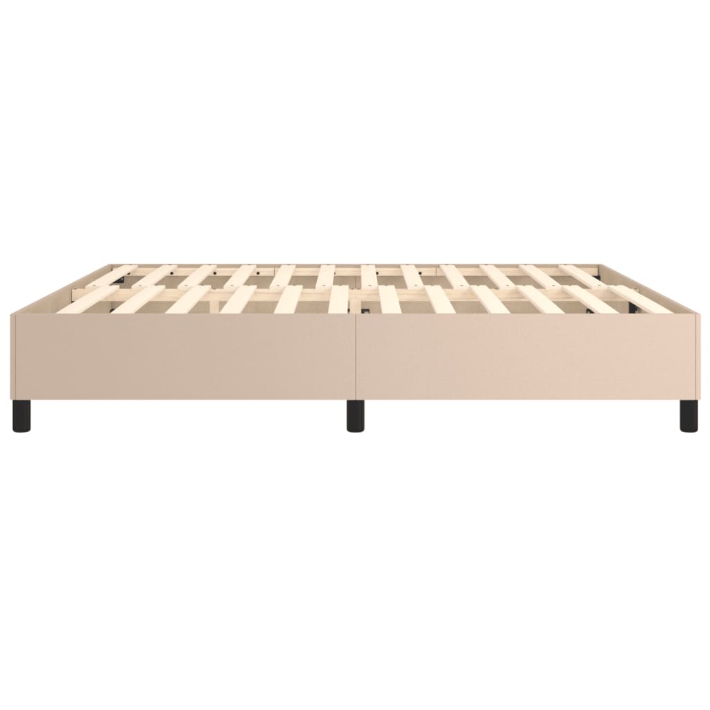 Boxspringbettgestell Cappuccino-Braun 200x200 cm Kunstleder