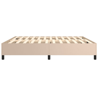 Boxspringbettgestell Cappuccino-Braun 200x200 cm Kunstleder