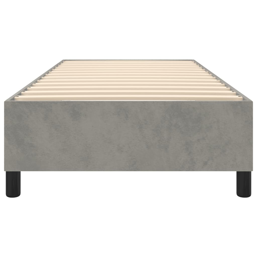 Boxspringbettgestell Hellgrau 80x200 cm Samt