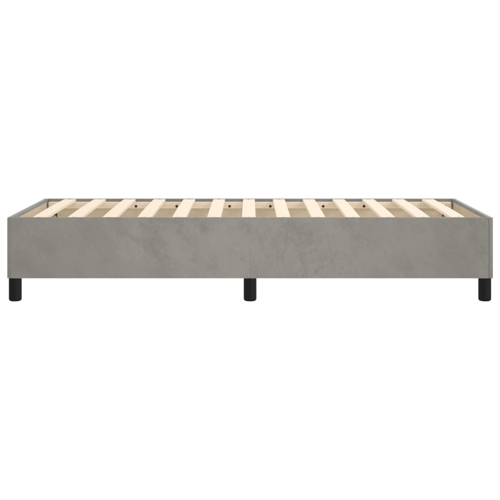 Boxspringbettgestell Hellgrau 80x200 cm Samt