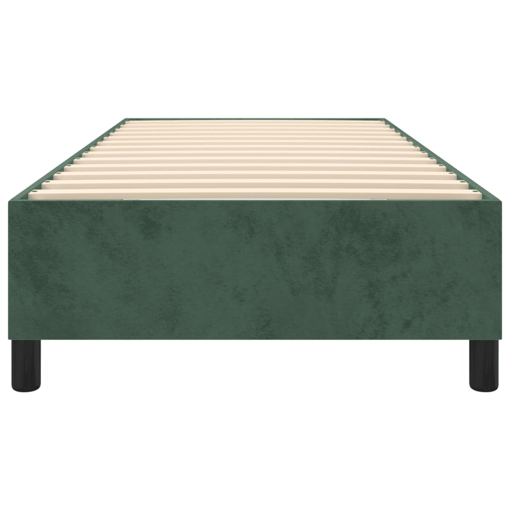Boxspringbettgestell Dunkelgrün 80x200 cm Samt