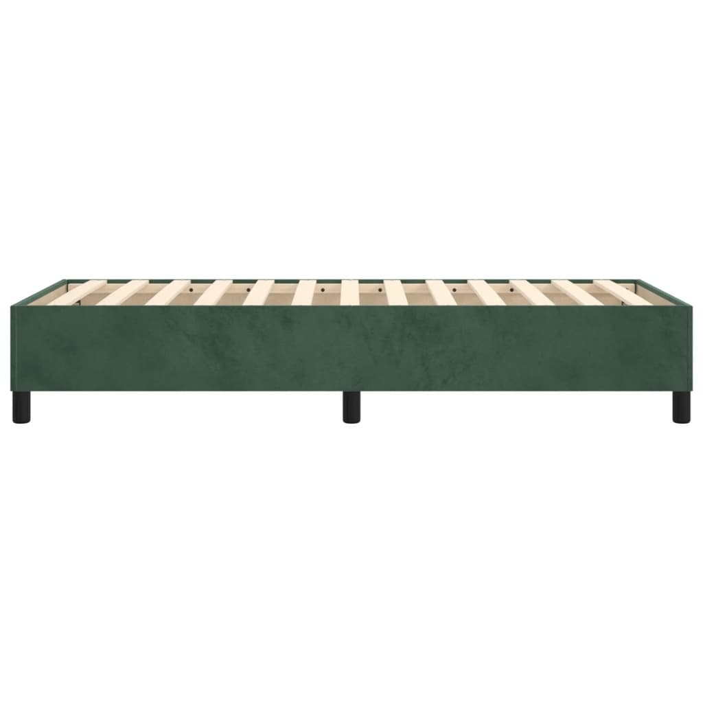 Boxspringbettgestell Dunkelgrün 80x200 cm Samt