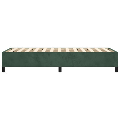 Boxspringbettgestell Dunkelgrün 80x200 cm Samt