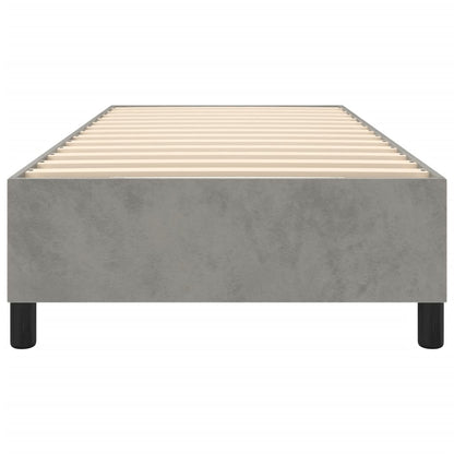 Boxspringbettgestell Hellgrau 90x190 cm Samt