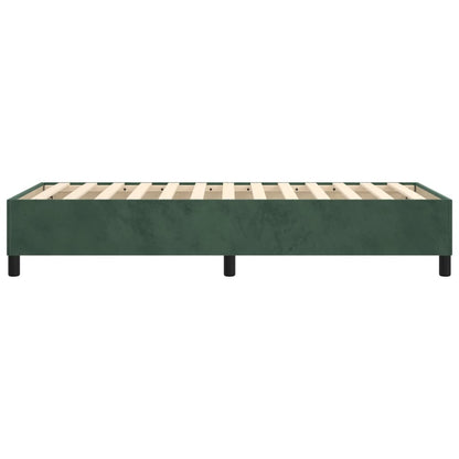 Boxspringbettgestell Dunkelgrün 90x190 cm Samt