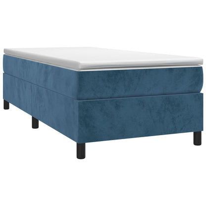 Boxspringbettgestell Dunkelblau 90x190 cm Samt