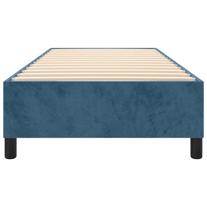 Boxspringbettgestell Dunkelblau 90x190 cm Samt