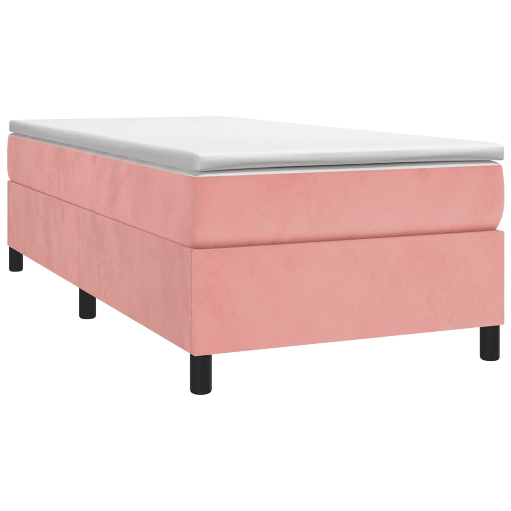 Boxspringbettgestell Rosa 90x190 cm Samt