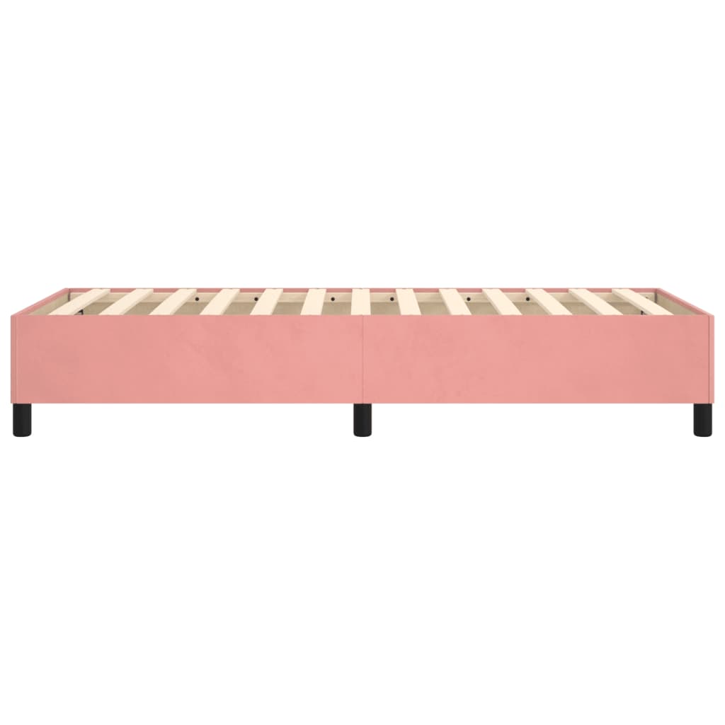 Boxspringbettgestell Rosa 90x190 cm Samt