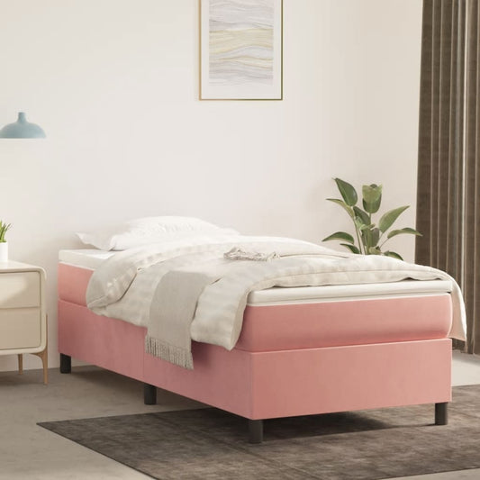 Boxspringbettgestell Rosa 90x190 cm Samt