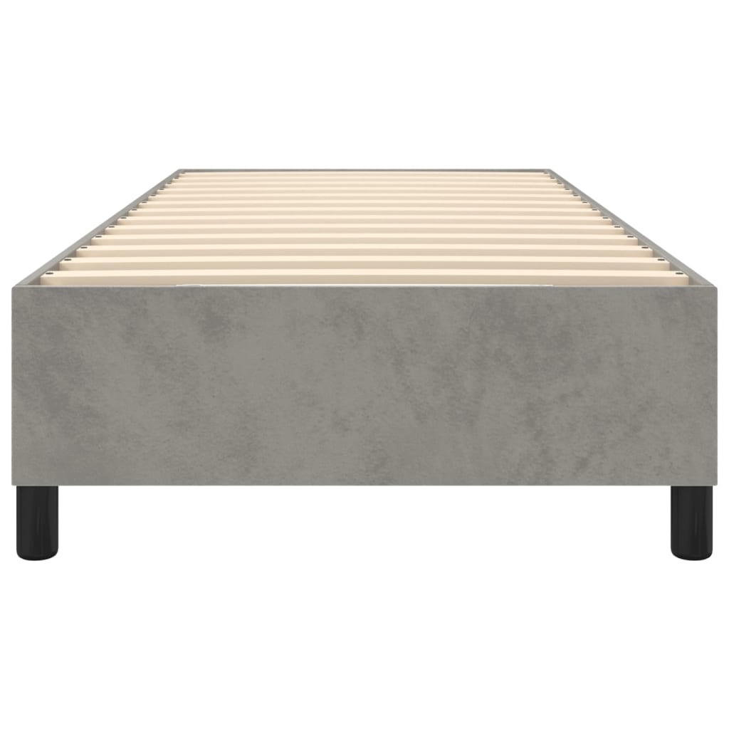 Boxspringbettgestell Hellgrau 90x200 cm Samt