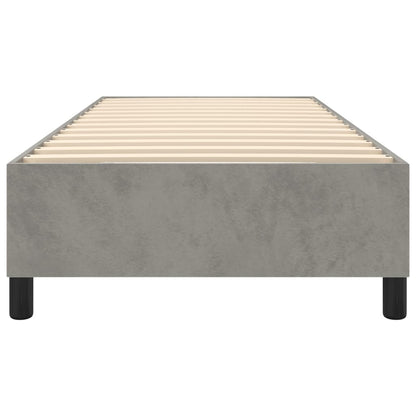 Boxspringbettgestell Hellgrau 90x200 cm Samt