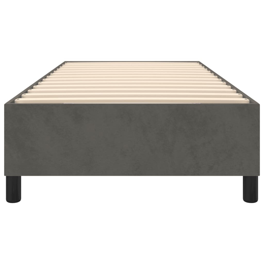 Boxspringbettgestell Dunkelgrau 90x200 cm Samt