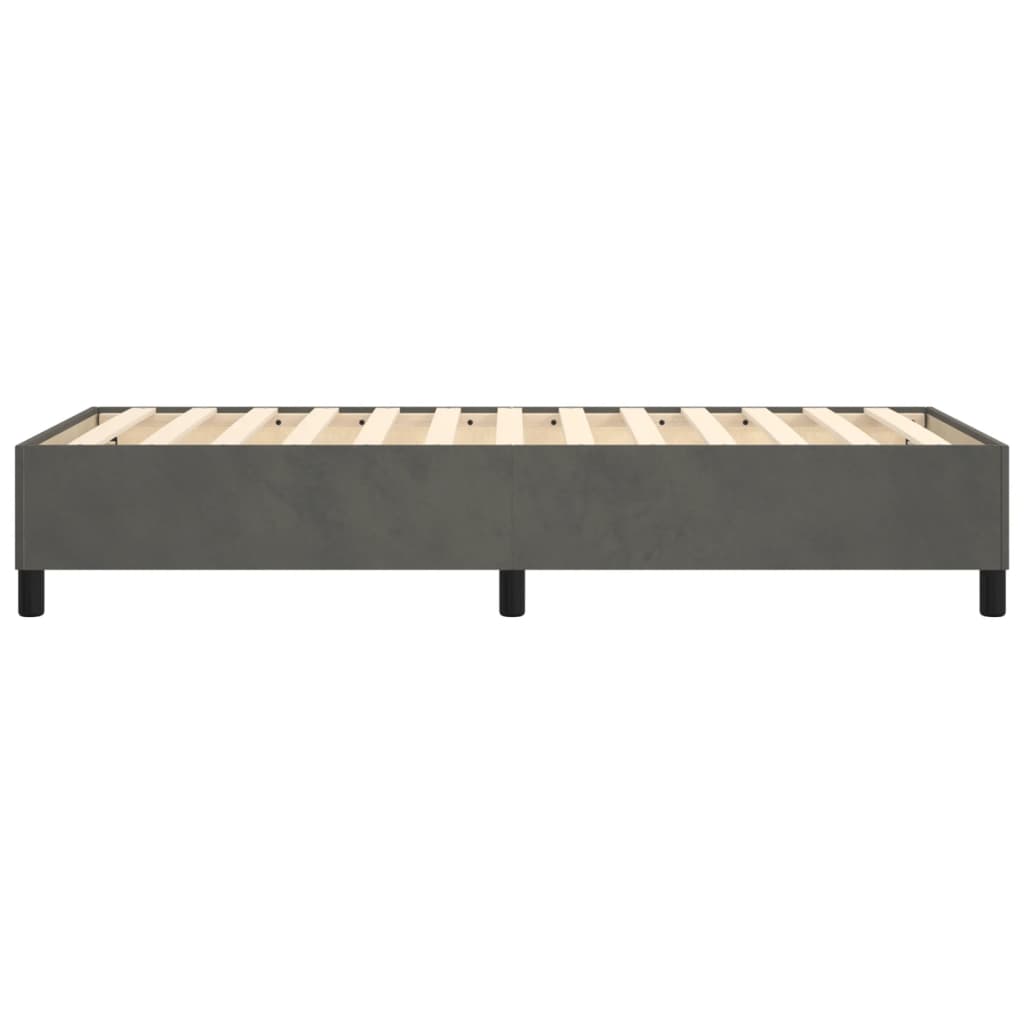 Boxspringbettgestell Dunkelgrau 90x200 cm Samt
