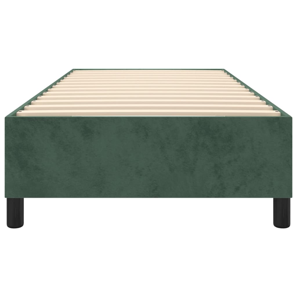 Boxspringbettgestell Dunkelgrün 90x200 cm Samt