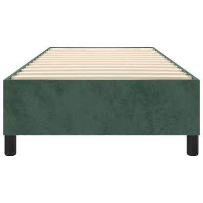 Boxspringbettgestell Dunkelgrün 90x200 cm Samt