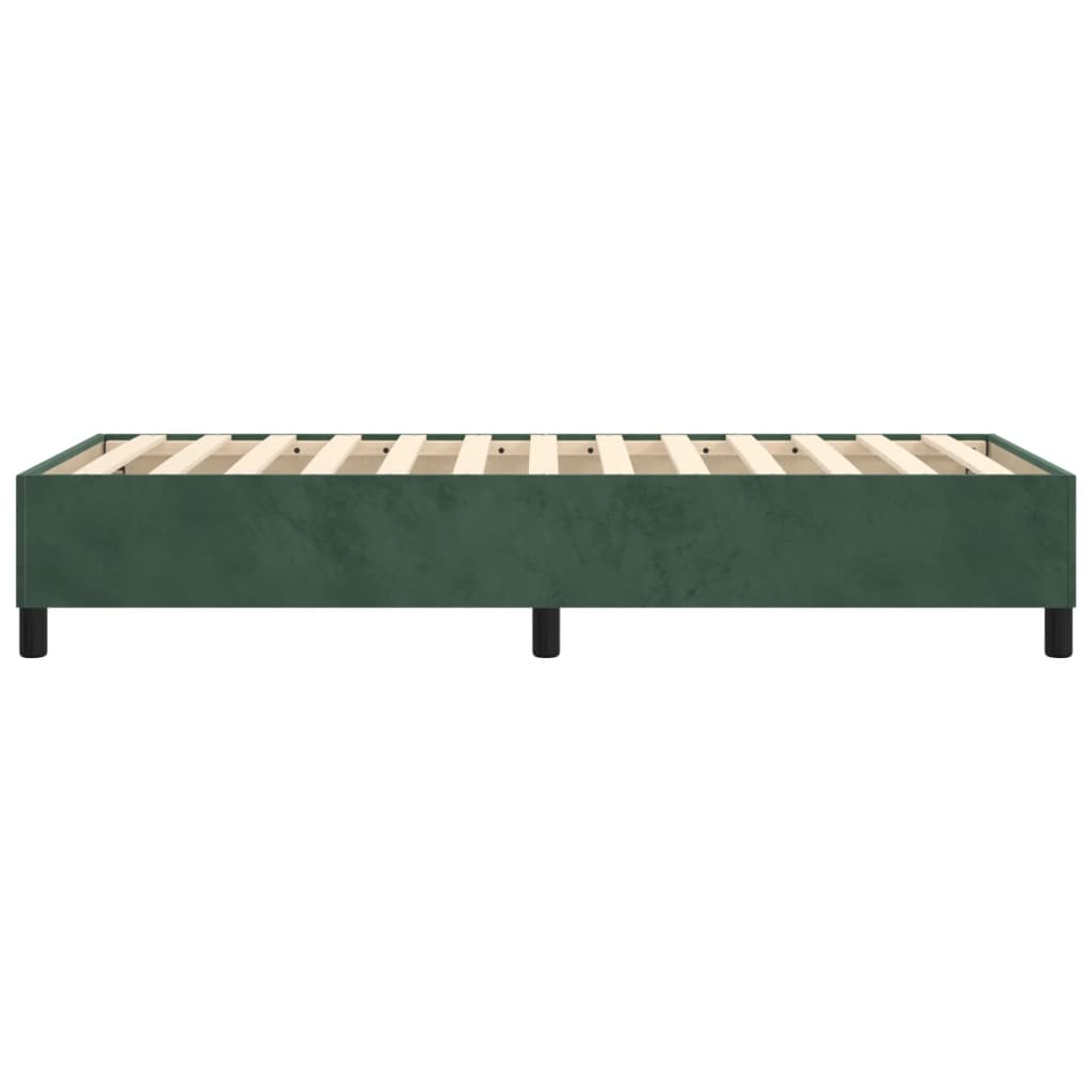 Boxspringbettgestell Dunkelgrün 90x200 cm Samt