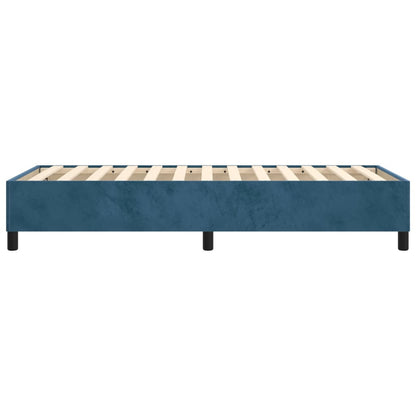 Boxspringbettgestell Dunkelblau 90x200 cm Samt