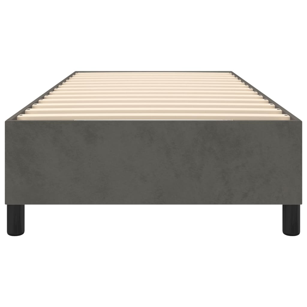 Boxspringbettgestell Dunkelgrau 100x200 cm Samt