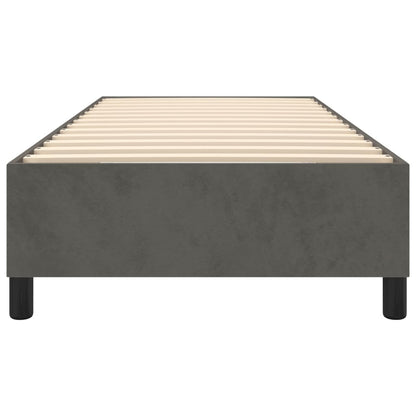 Boxspringbettgestell Dunkelgrau 100x200 cm Samt
