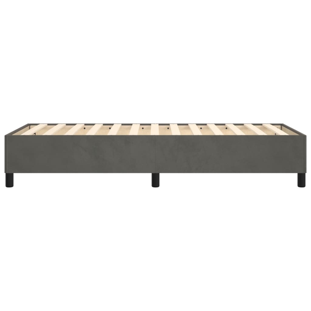 Boxspringbettgestell Dunkelgrau 100x200 cm Samt