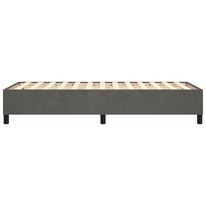 Boxspringbettgestell Dunkelgrau 100x200 cm Samt
